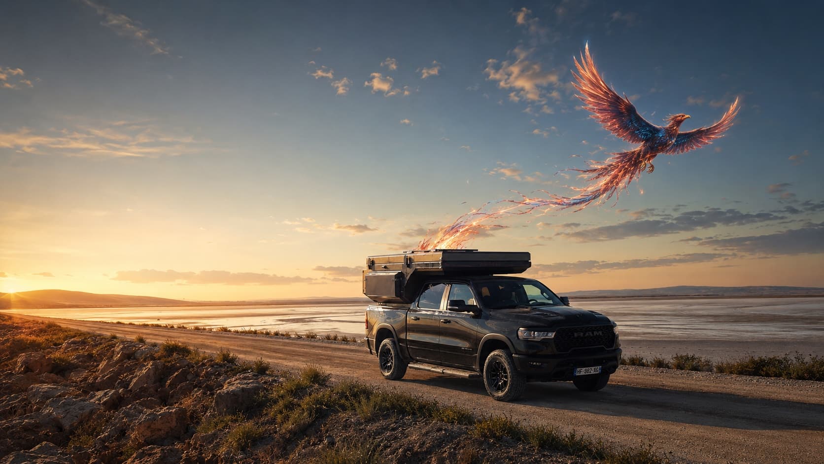 Cellule pick-up PHOENIX Camper X en pleine nature