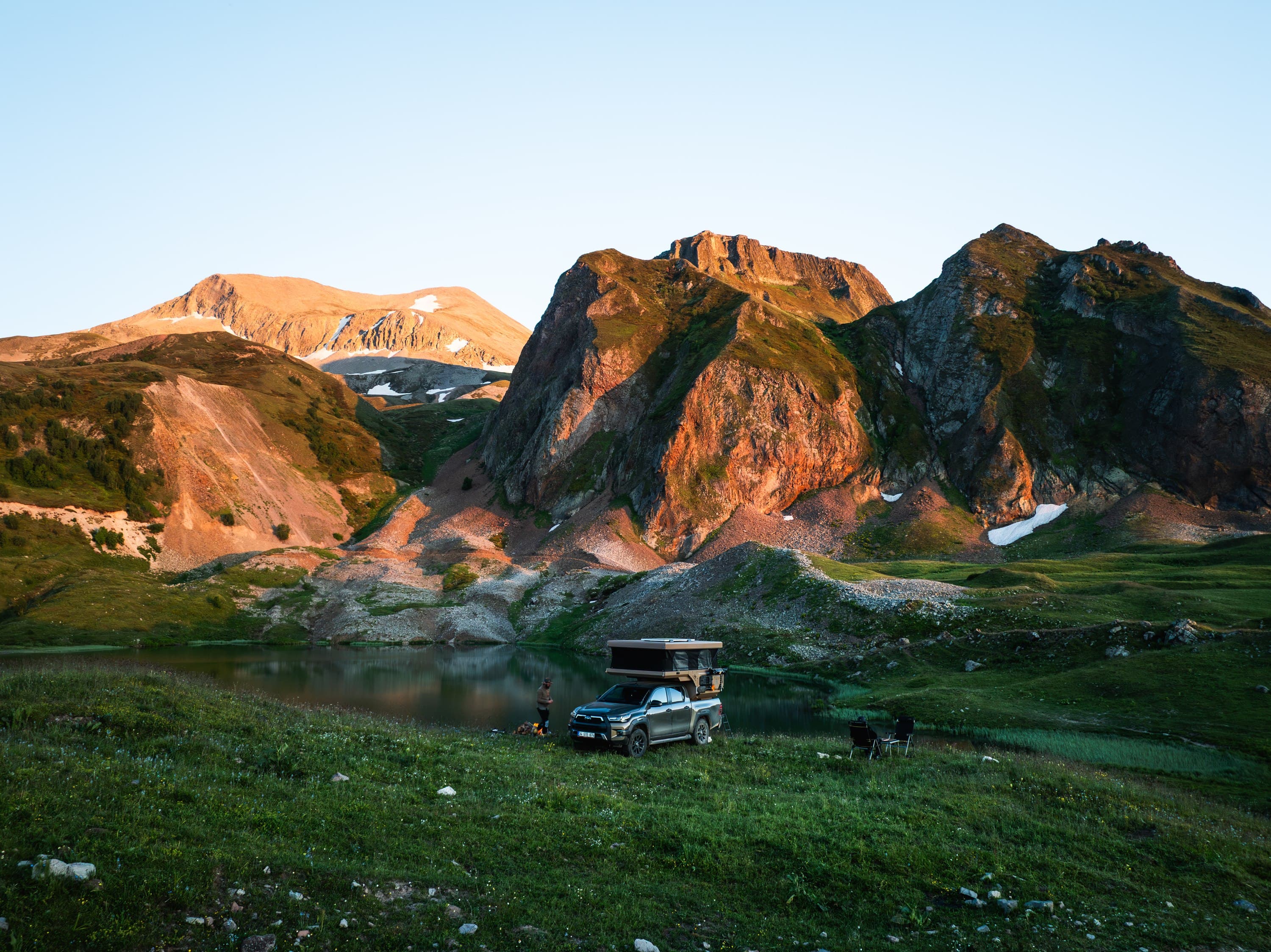 Cellule X PLORER montée sur un pick-up tout-terrain